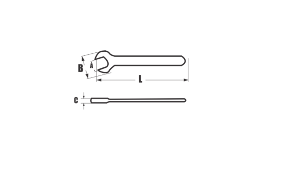 VDE 1000V Insulated Single Open End Wrench - Image 2